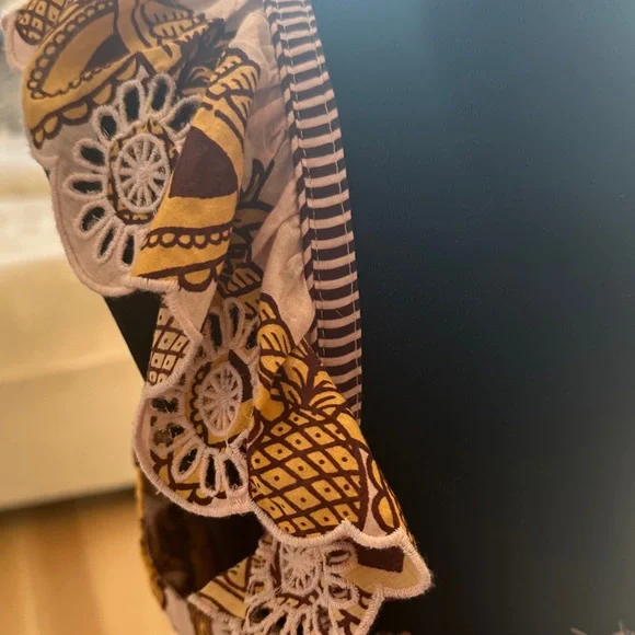 FARM Rio Pink and Gold Floral Blouse - Picture 4 of 4